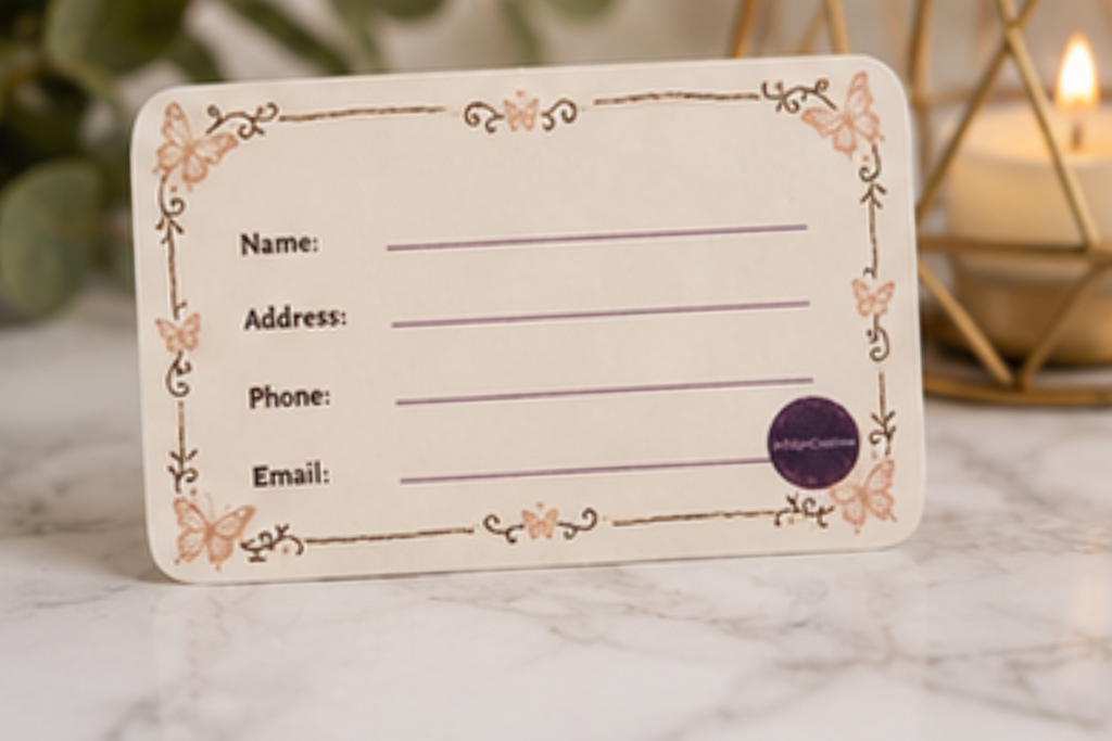 Butterfly business card