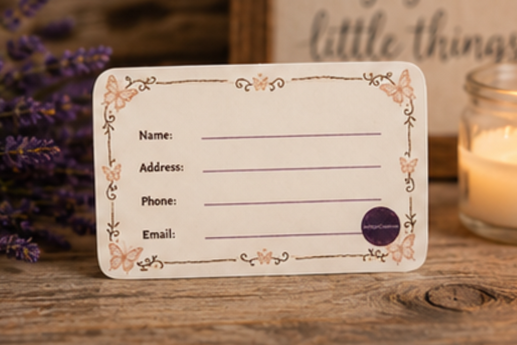 Butterfly business card