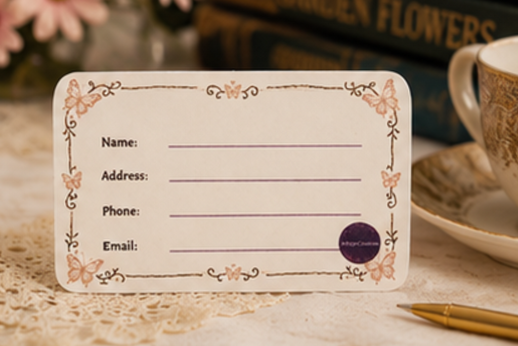 Butterfly business card