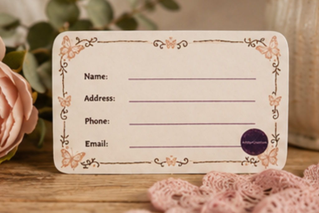 Butterfly business card